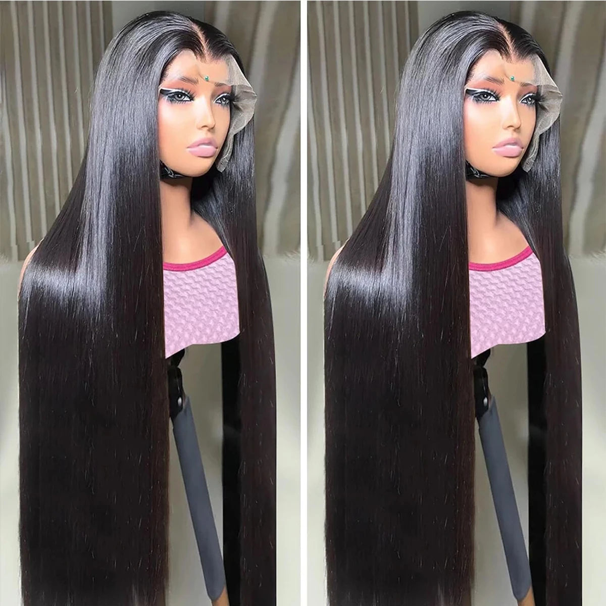 13x6 HD Lace Frontal Wig Glueless Straight Lace Front Wigs Human