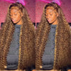 Highlight 13x6 Lace Frontal Wig Human Hair Brazilian Curly Wigs