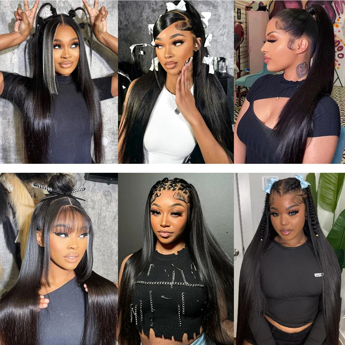 13x6 HD Lace Frontal Wig Glueless Straight Lace Front Wigs Human