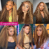 Highlight 13x6 Lace Frontal Wig Human Hair Brazilian Curly Wigs