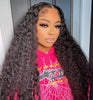 13x6 HD Transparent Lace Front Water Curly Wave Human Hair