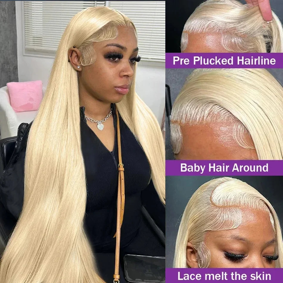 613 Lace Front Wig Human Hair 13x4 Blonde Lace Front Wigs