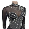 Women Sexy Glitter Rhinestone Mini Dress