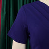 202 summer new short sleeve V-neck waist solid color Tunle pencil