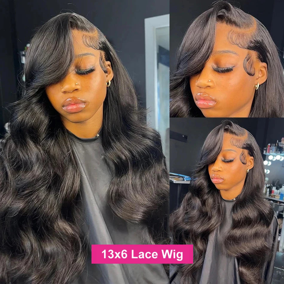 Transparent 13x4 13x6 Body Wave Lace Front Wig Human Hair