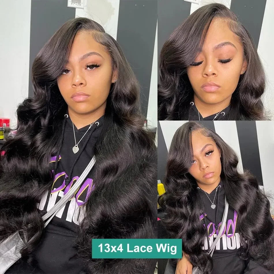 32Inch Body Wave 13x4 13x6 HD Lace Front Human Hair Wigs