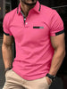 Men's Short Sleeve Polo Shirt , Summer Casual Lapel Sports men