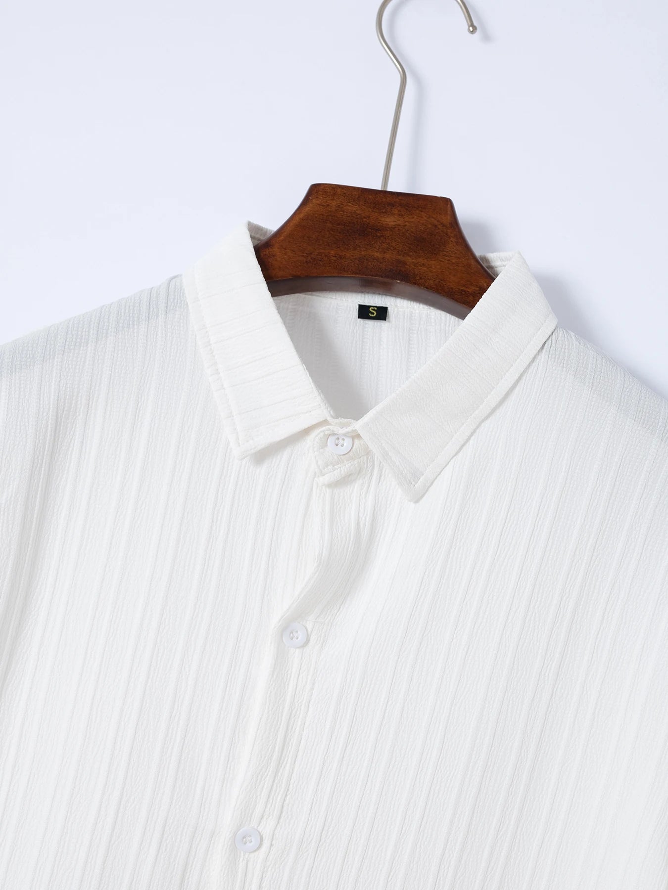2025 Men's Fashion Summer New Style Casual Solid Color Stripe
