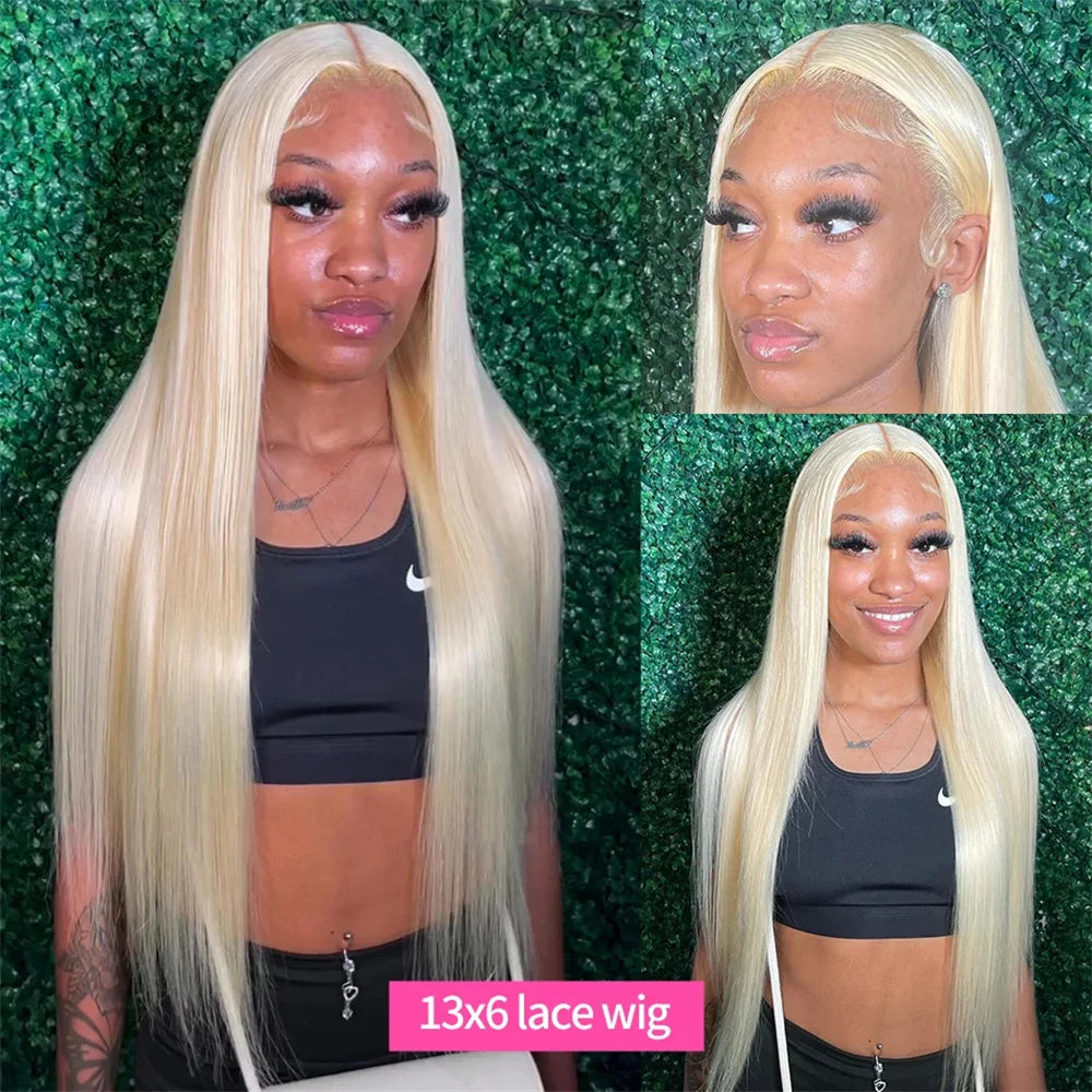 30 Inch Straight Blonde 613 Hd Lace Frontal Wig 13x6 Transparent Human