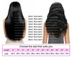 40 inch Straight 5x5 HD Human Hair Lace Frontal Wigs