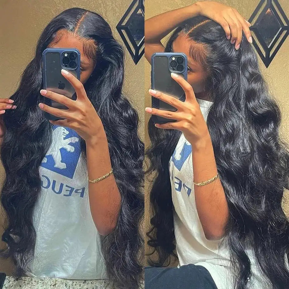 Transparent 13x4 13x6 Body Wave Lace Front Wig Human Hair