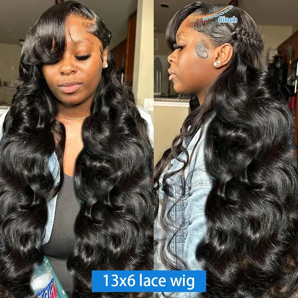 32Inch Body Wave 13x4 13x6 HD Lace Front Human Hair Wigs