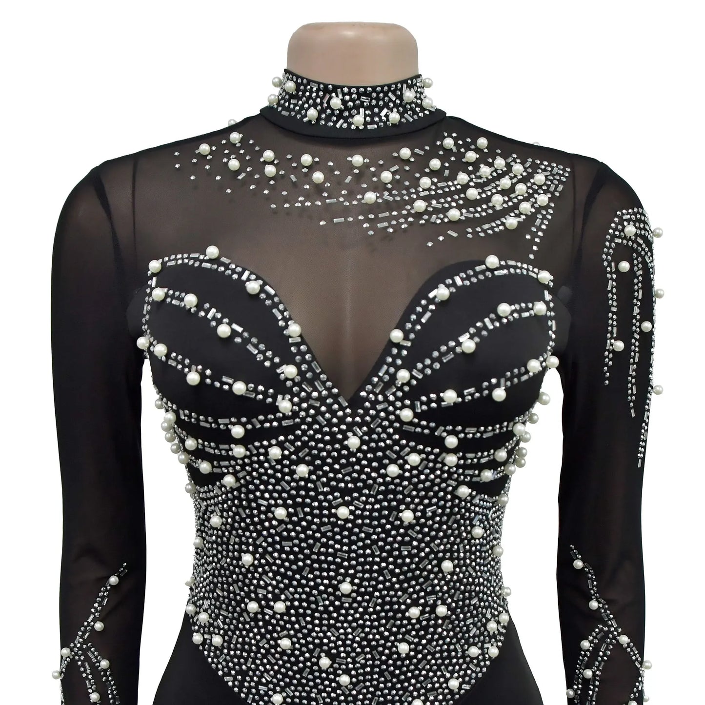 Women Sexy Glitter Rhinestone Mini Dress