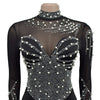 Women Sexy Glitter Rhinestone Mini Dress