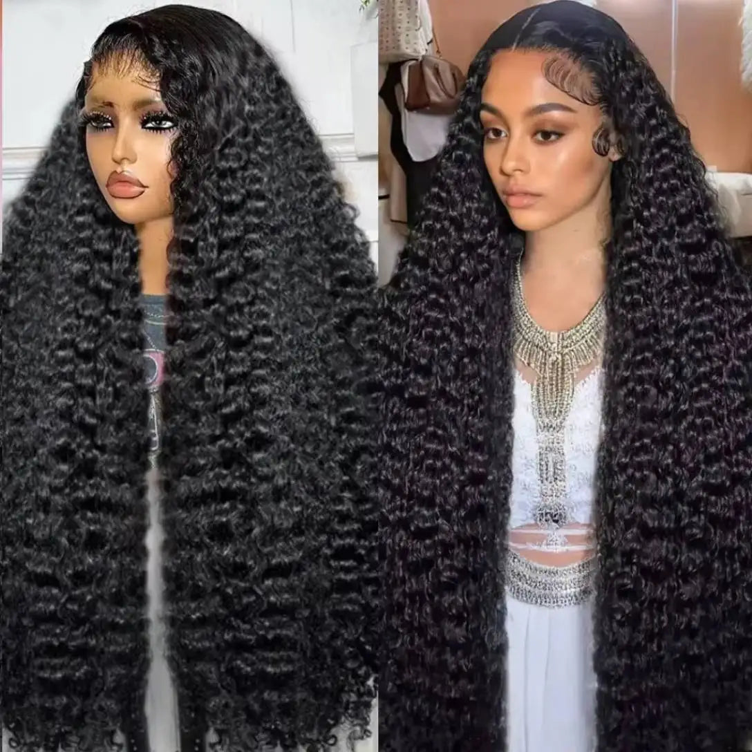 52 Inch Long Deep Wave Wig 100% Human Hair 13x6 HD Lace Frontal Wig