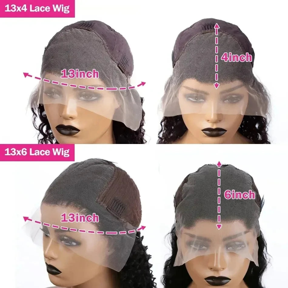 Transparent 13x4 13x6 Body Wave Lace Front Wig Human Hair