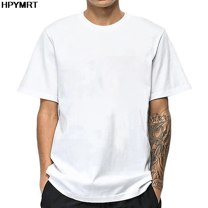 Casual Man Tshirt Summer White T Shirts hipster T-shirts Harajuku