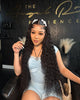 13x6 HD Transparent Lace Front Water Curly Wave Human Hair