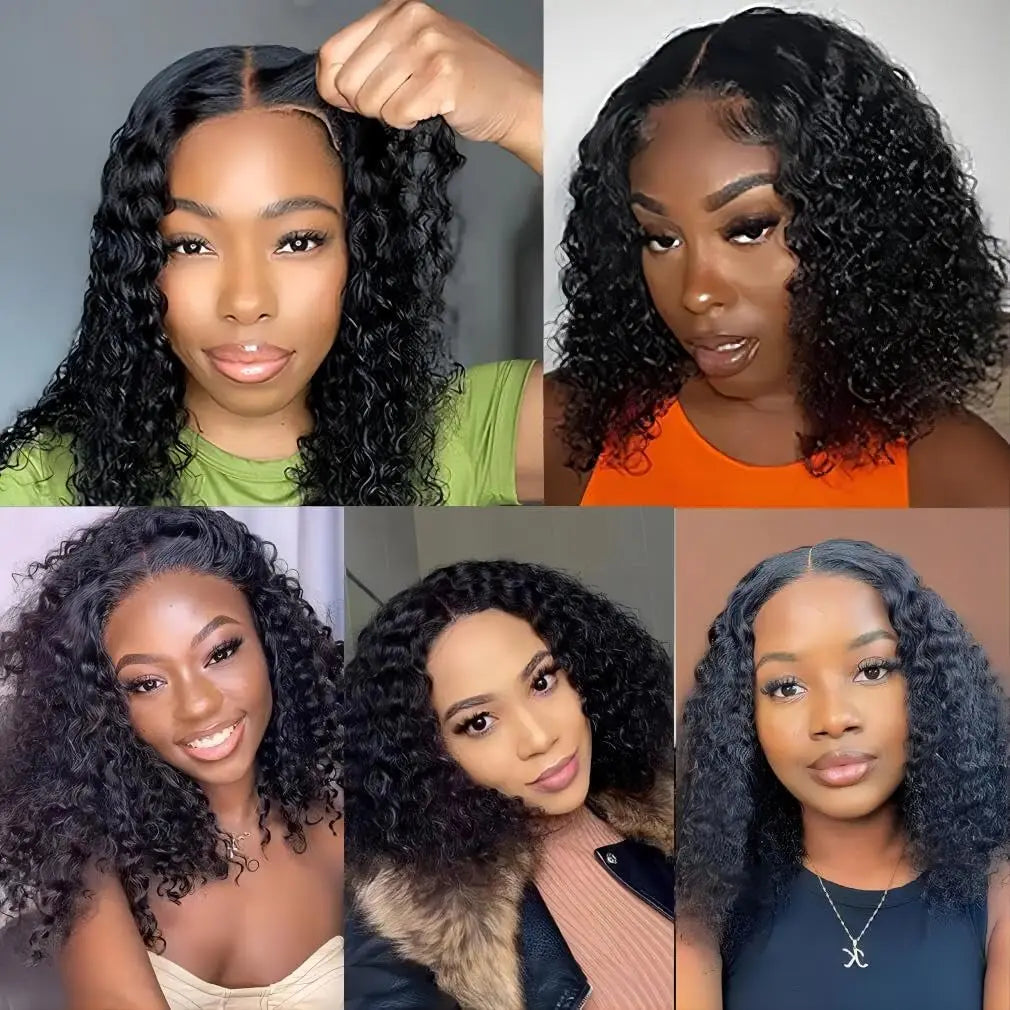 4x4 Put On And Go Glueless Bob Wig Human Hair For Women