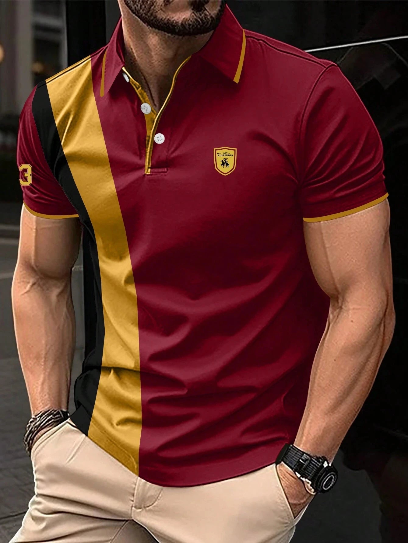 New High-Quality Men's Polo Shirt Summer Fashion Business Men's