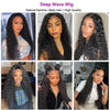 52 Inch Long Deep Wave Wig 100% Human Hair 13x6 HD Lace Frontal Wig