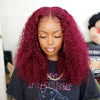 250 Density 30 Inch 13x6 HD 99J Burgundy Deep Wave Lace