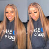 200 Density 13x6 HD Transparent Lace Wig P4/27 highlight